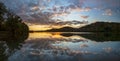 Sunset on the Ohio River at Paden City