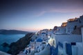 The sunset at Oia village in Santorini island in Greece Royalty Free Stock Photo