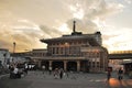 Sunset at old Nara train station Royalty Free Stock Photo