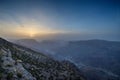 Sunset in the Omani mountains