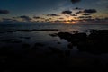 Sunset on Ong Lang beach Phu Quoc Royalty Free Stock Photo