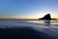 Sunset on the oregon coast Royalty Free Stock Photo