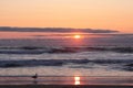 Scenic sunset at Oregon Coast.