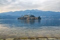 Sunset on Orta San Giulio Island Royalty Free Stock Photo