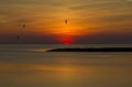 Sunset on Outer Banks Royalty Free Stock Photo