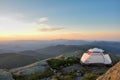 Sunset over the Adirondack Mountains, New York, USA Royalty Free Stock Photo