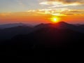 Sunset over the Adirondack Mountains, New York, USA Royalty Free Stock Photo