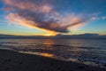 Sunset Over Admiralty Inlet, Washington Royalty Free Stock Photo