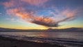 Sunset Over Admiralty Inlet, Washington Royalty Free Stock Photo