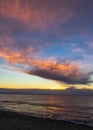 Sunset Over Admiralty Inlet, Washington Royalty Free Stock Photo