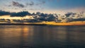 Sunset over Admiralty Inlet, Washington, United States Royalty Free Stock Photo
