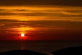 Sunset over the Adriatic Sea Royalty Free Stock Photo