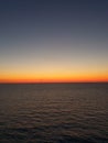 Sunset over Aegean sea Royalty Free Stock Photo