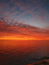 Sunset over Aegean sea (part 1) Royalty Free Stock Photo