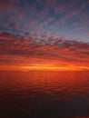 Sunset over Aegean sea (part 1) Royalty Free Stock Photo