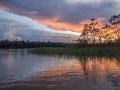 Sunset over Amazon