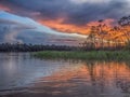 Sunset over Amazon