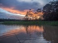 Sunset over Amazon