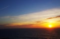 Sunset over Atlantic Ocean Royalty Free Stock Photo