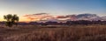 Sunset over Badlands National Park, South Dakota Royalty Free Stock Photo