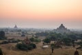 Sunset over Bagan, Myanmar Royalty Free Stock Photo