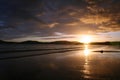 Sunset over Ballinskelligs Bay Royalty Free Stock Photo