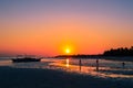 Stunning sunset over Bantayan Island, Cebu, Philippines