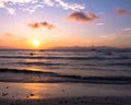 Sunset over the bay of Palma Royalty Free Stock Photo