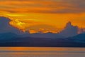 Sunset over the Beauly Firth in winter.