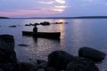 Sunset over Beausoleil First Nations - Georgian Bay, Ontario Royalty Free Stock Photo