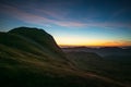 Sunset over Ben Hiant, Ardnamurchan Royalty Free Stock Photo
