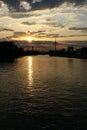 Sunset over Berlin Royalty Free Stock Photo