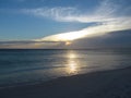 Sunset over the Big Beach - Arraial do Cabo Royalty Free Stock Photo