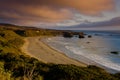 Sunset over the Big Sur - California Royalty Free Stock Photo