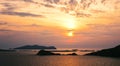 Sunset over the Blasket Islands, Kerry, Ireland Royalty Free Stock Photo