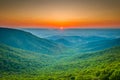 Sunset over the Blue Ridge and Shenandoah Valley from Crescent R