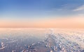 Sunset over the Bonneville Salt Flats background