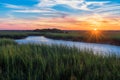 Marshy sunset over Matanzas River