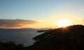 Sunset over Brewer Bay in St Thomas Royalty Free Stock Photo