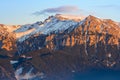 Sunset over Bucegi Mountains, Romania Royalty Free Stock Photo