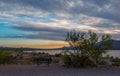 Sunset over Caballo Lake in New Mexico