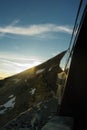 sunset over cabane de tracuit during summer