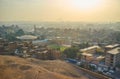 The sunset over Cairo, Egypt Royalty Free Stock Photo