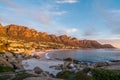 Sunset Over Camps Bay Beach in Cape Town, Western Cape, South Africa Royalty Free Stock Photo