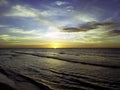 Sunset over Caribbean Sea - Bay of Pigs, Cuba Royalty Free Stock Photo