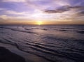 Sunset over Caribbean Sea - Bay of Pigs, Cuba Royalty Free Stock Photo