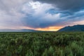 Sunset over Caribou-Targhee National Forest Royalty Free Stock Photo
