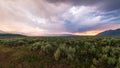 Sunset over Caribou-Targhee National Forest Royalty Free Stock Photo