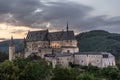 Sunset over the Castle of Vianden, Luxembourg