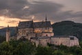 Sunset over the Castle of Vianden, Luxembourg